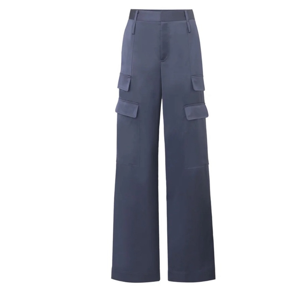 COPY - Noli Milan Satin Cargo Pant - Navy Blue